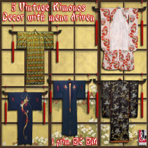 J 06) 5 Kimonos Decor PIC